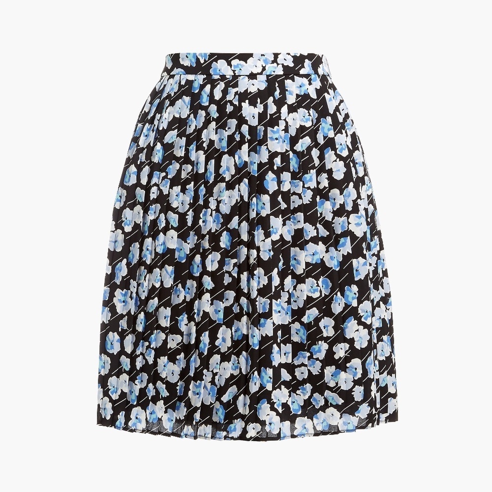 NWT ADORABLE J. CREW SHORT PLEATED FLORAL MINI SKIRT-SIZE 4